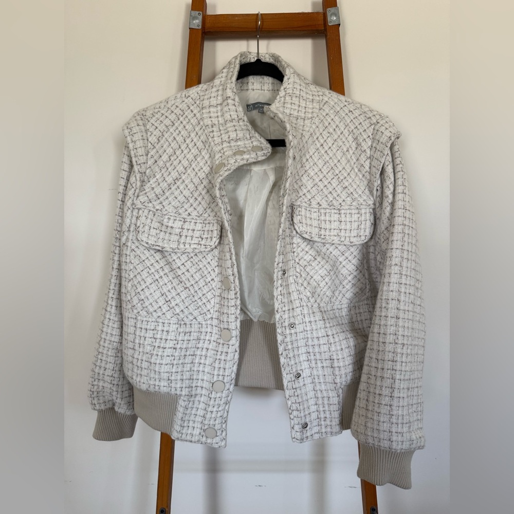 NWOT Wit & Wisdom Ivory Textured Jacket